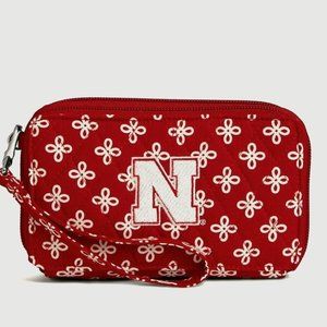 NWT Vera Bradley Collegiate RFID All in One Crossbody Bag - Nebraska
